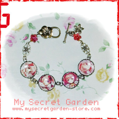 Puella Magi Madoka Magica ( Kaname ) 魔法少女まどか☆マギカ anime Cabochon Bracelet  Puella Magi Madoka Magica ( Kaname ) 魔法少女まどか☆マギカ anime Cabochon Bracelet